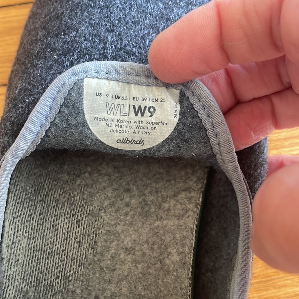 Allbirds Womens Wool Loungers Slip-on Navy Shoes - Picture 5 of 9